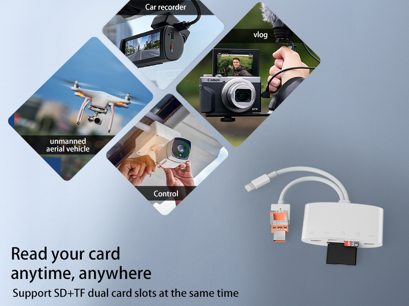 Five-in-one adapter supports SD/TF dual-sIM simultaneous reading USB keyboard and mouse USB-C interface OTG accessories suitable for Apple Android computers