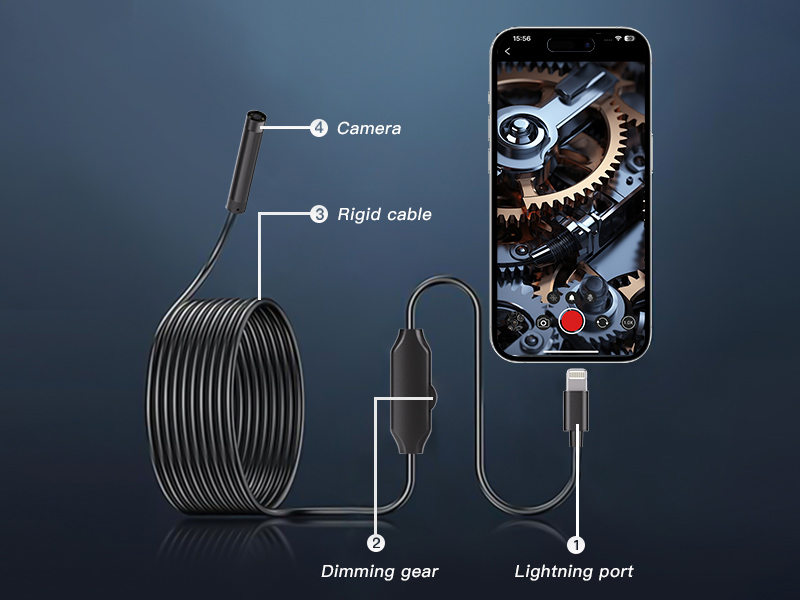 Industrial endoscope HD camera