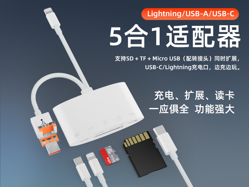 һ֧SD/TF˫ͬU̼USB-CӿOTGƻ׿
