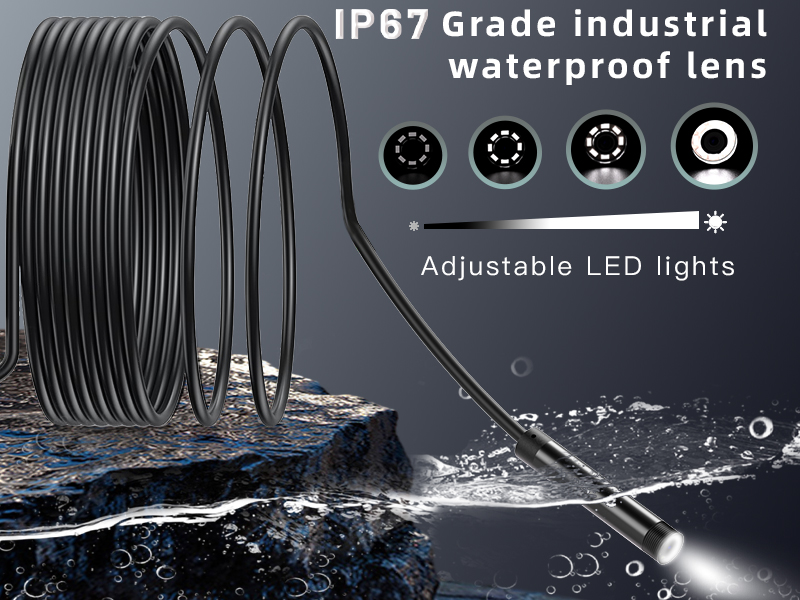 Three-in-one mobile phone  and computer industrial endoscope, high-definition Type-C, Android waterproof endoscope, Apple IOS mobile phone endoscope