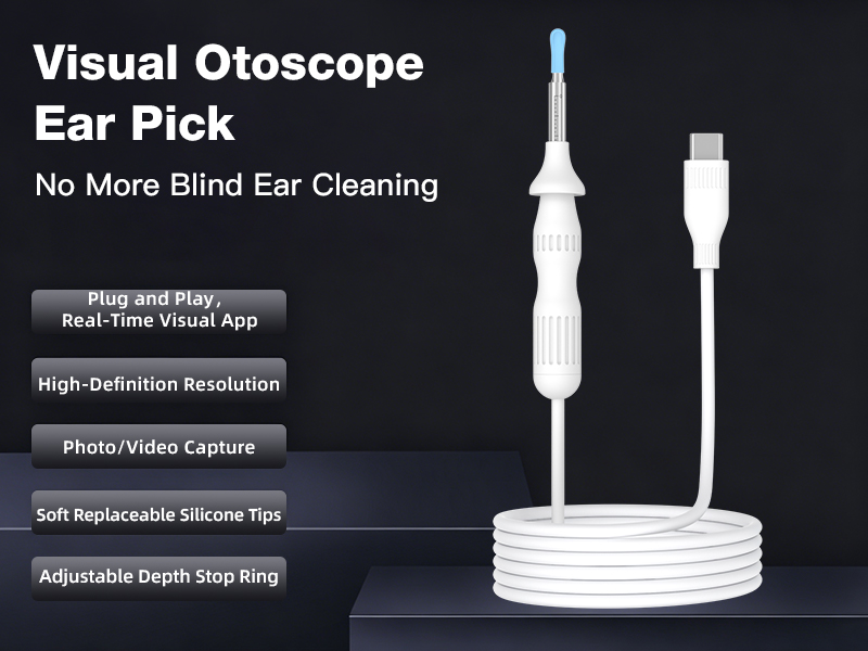 Cross-Border New Version Smart Visual Ear Spoon - 1920P HD Direct Connection, Ear Cleaning & Care Kit