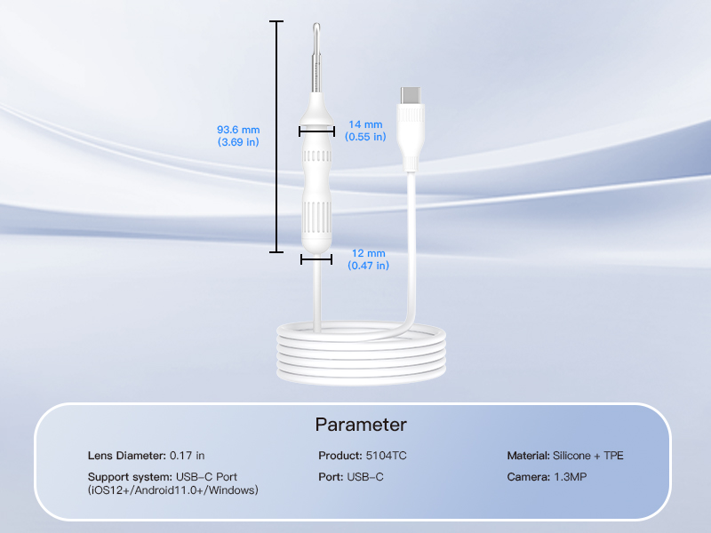 Cross-Border New Version Smart Visual Ear Spoon - 1920P HD Direct Connection, Ear Cleaning & Care Kit