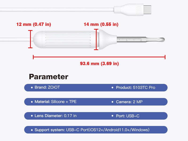 Cross-Border New Version Smart Visual Ear Spoon - 1920P HD Direct Connection, Ear Cleaning & Care Kit