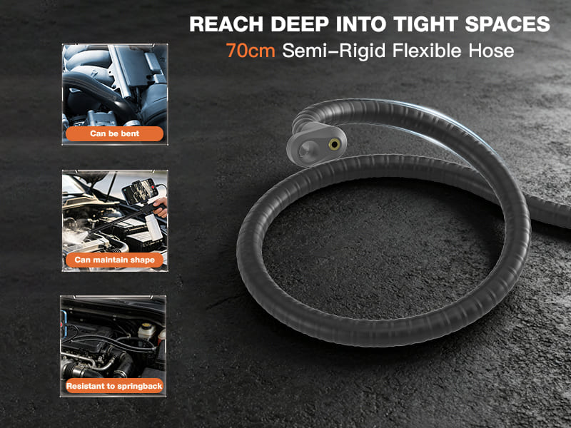 Visual cleaning endoscope, car engine compartment, air conditioning cleaning gun, automotive repair high-pressure cleaning tool